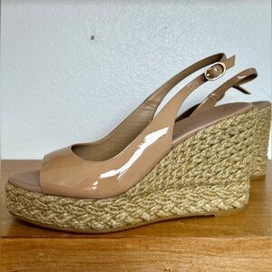Stuart Weitzman "Island" slingback espadrille wedges. Size 11B Brand New